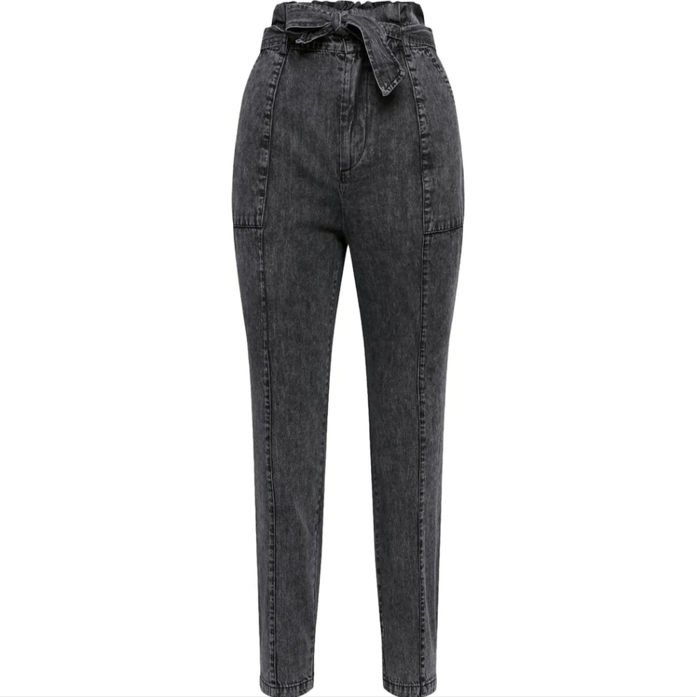🔥BB Dakota by Steven Madden Women's Paperbag Waist Ankle Jeans